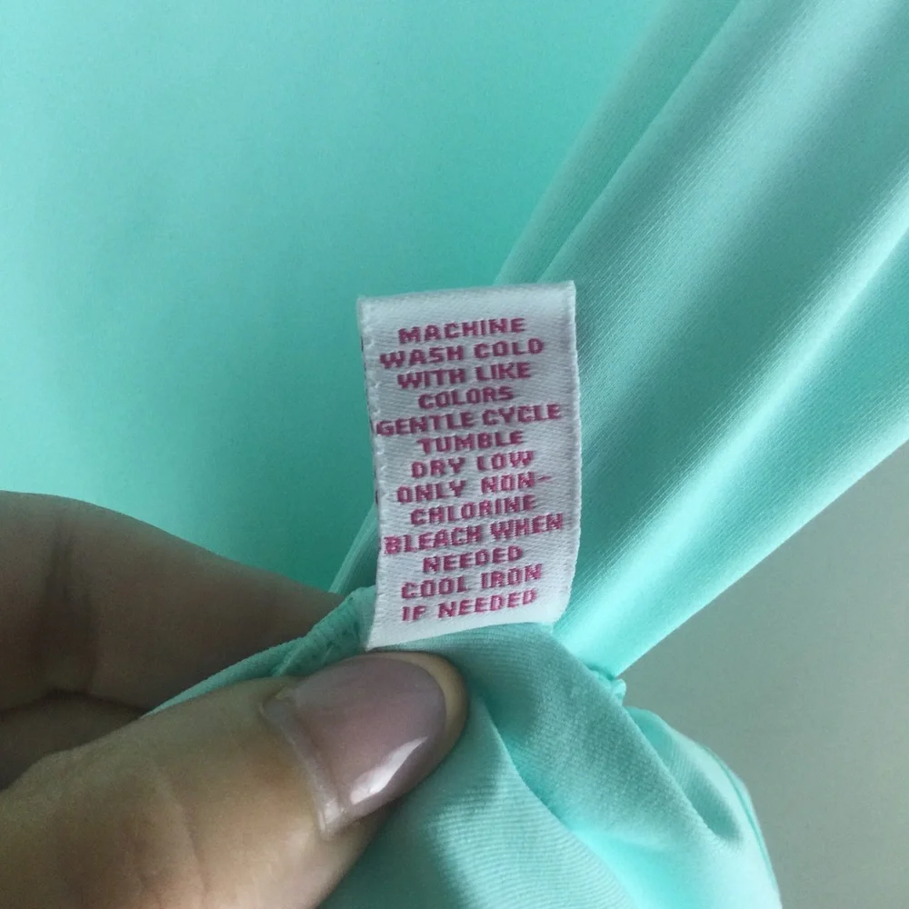 Lillie Green Single Button Sleeveless Mint Green Golf Polo Top Size Petite Large - Picture 8 of 8